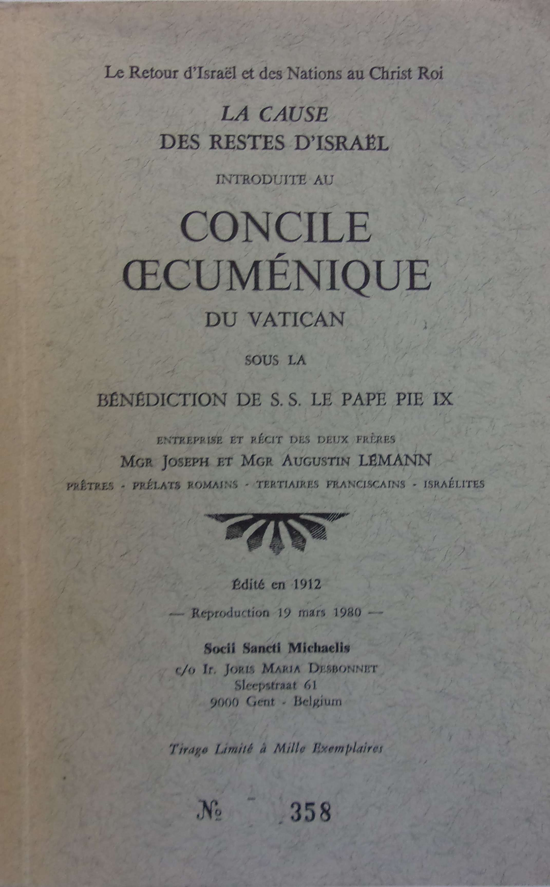 Concile  Cecumenique