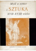 Myśl o sztuce i sztuka XVII XVIII wieku