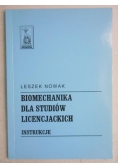 Biomechanika dla studiów licencjackich. Instrukcje