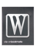 Metalowa zakładka - Litera W Clip-on
