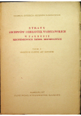 Straty archiwów i bibliotek warszawskich