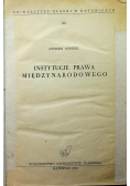 Instytucje prawa miedzynarodowego