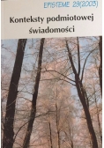 Konteksty podmiotowej świadomości
