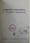 Pamiętniki robotników z czasów okupacji 1948 r