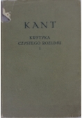 Krytyka czystego rozumu, tom 1
