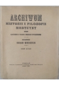Archiwum historii i filozofii medycyny oraz historii nauk przyrodniczych, tom XVIII, 1947 r.