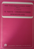 O nauce chrześcijańskiej sprostowania