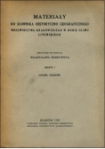 Materiały do słownika historyczno geograficznego województwa krakowskiego w dobie sejmu litewskiego, 1939r.
