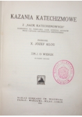 Kazania Katechizmowe , 1930 r.