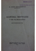 Zjawiska mistyczne i ich tłumaczenia, 1933 r.,