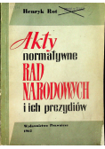 Akty normatywne rad narodowych i ich prezydiów