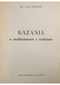 Kazania o małżeństwie i rodzinie