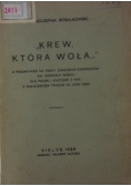 Krew, która woła, 1938 r.