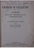 Dobór wyrazów, 1926 r.