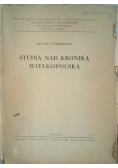 Studia nad kroniką wielkopolską