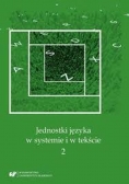 Jednostki języka w systemie i w tekście 2 Nowa