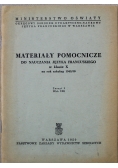 Materiały pomocnicze do nauczania języka francuskiego