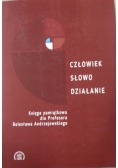 Człowiek słowo działanie Księga pamiątkowa