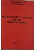 Materialistyczne podstawy teorii polityki. Wybór tekstów z radzieckiej literatury naukowej