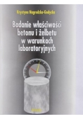 Badanie właściwości betonu i żelbetu w warunkach laboratoryjnych