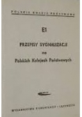 E1 przepisy sygnalizacji na Polskich Kolejach Państwowych