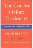 The Concise Oxford dictionary