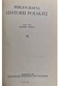 Bibliografia historii Polskiej III