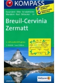 Breuil - Cervinia - Zermatt 1:50 000 Kompass