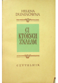Ci których znałam