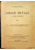 Lekkie metale i ich stopy Tom I 1947 r