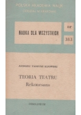 Teoria Teatru. Rekonesans