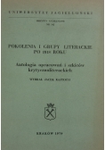 Pokolenia i grupy literackie po 1918 roku