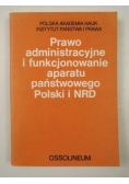 Prawo administracyjne i funkcjonowanie aparatu państwowego Polski i NRD