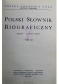 Polski słownik biograficzny tom XI
