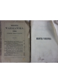 Biblioteka Warszawska zestaw 2 książek, 1851r.