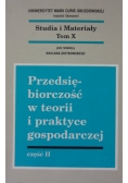 Przedsiębiorczość w teorii i praktyce gospodarczej