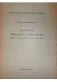 Słownik terminów literackich