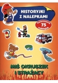 Historyjki z nalepkami. Miś Okruszek i strażacy