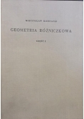 Geometria różniczkowa,  część I