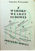 Z wyroku władzy ludowej