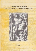 Le droit romain et le monde contemporain