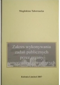 Zakres wykonywania zadań publicznych przez organy samorządów zawodowych