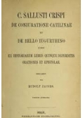 C. Sallusti Crispi de coniuratione catilinae, 1878 r.