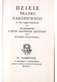 Dzieje Teatru Narodowego ,1820r.