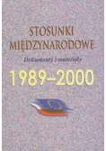 Stosunki międzynarodowe 1989 2000