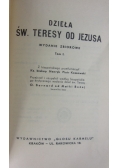 Dzieła Św. Teresy od Jezusa. Tom I, 1939 r.