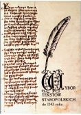 Wybór tekstów staropolskich do 1543 roku