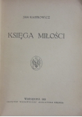 Księga miłości, 1922 r.