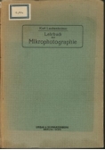 Lehrbuch der Mikrophotographie,1920r.