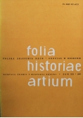 Folia historiae artium Tom XXI